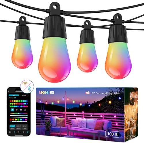 Lepro ZB1 AI Guirnalda de Luces Inteligente 30M, Impermeable IP65