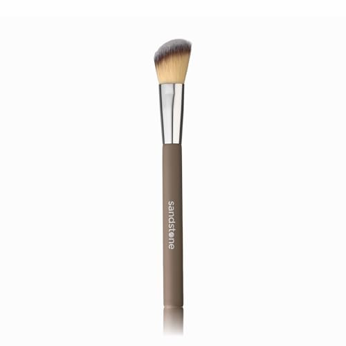 Sandstone Scandinavia Blush Brush – Soft Makeup Brush for Even, Natural Color Application – Ultra-Soft Vegan Bristles – Cruelty-Free