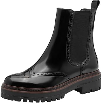 Tamaris Bottines Chelsea pour femme 1-25463-45 - Noir - Taille 36 EU, Noir, 36 EU