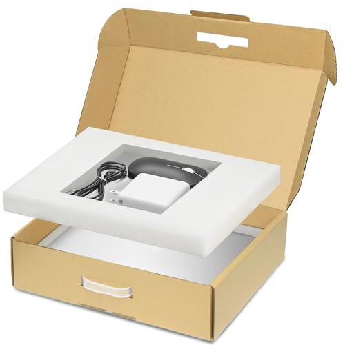 Yutrchey Laptop Shipping Box with Protection Foam for up to 17 Inches Notebook, Cardboard Laptop Box for Shipping, Secure Mailing Boxes