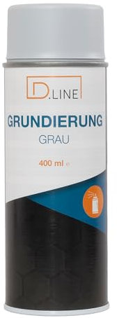 D.LINE Grundierung grau 400 ml - Füller, Haftvermittler, Überlackierbar (3x 400 ml)