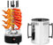 Barbecue électrique rotatif à 5 brochettes 1000 W | Barbecue professionnel à kebab avec acier inoxydable 304 et technologie sans fumée | Rotation automatique pour kebab, gyros, poulet | Passe au