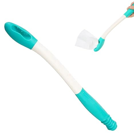 1 aide à l'essuyage des fesses, aide aux toilettes pour essuyer les fesses, outil pour les personnes âgées au quotidien, aide aux toilettes pour essuyer les fesses, outil pour un bras, poignées de