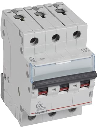 Legrand 403404 TX3 LS B25A 3P 6KA 3M Color blanco interruptor de luz