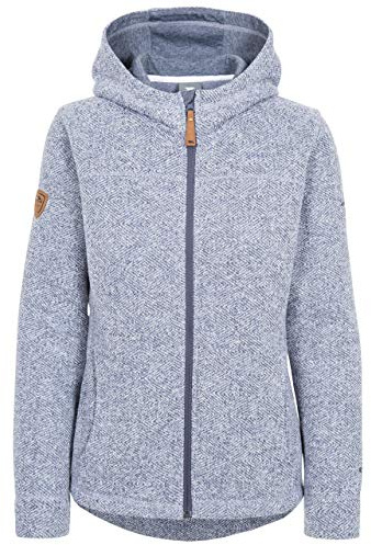 Trespass Damen Reserve Warme Microfleece Jacke mit Kapuze 260 g m , denim-blau, S EU