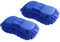 Lezed 2 Microfibra Chenille Lavado de coches esponja Guantes de Microfibra Toalla para Limpieza de Coche Lavado esponja con construido en correa de mano anti-Arañazos sin Pelusas para Auto Motocicleta