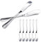 BESCH 6 Cuchillos de Mantequilla de Acero Inoxidable 16.5 x 2 cm (Cuchillo de Mantequilla)