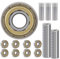 JClorix 608ZZ Roulements à Billes 30 Pièces ABEC-7 Acier Inoxydable, 8x22x7 mm Antipoussière pour Skateboard Électrique, VTT, Industrie, Roulement à Billes Scellés Haute Vitesse (608ZZ)