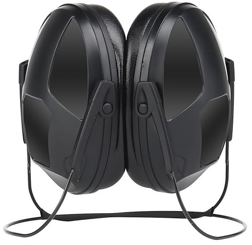 ACEXIER Protector auditivo antirruido con cancelación de ruido, estilo colgante trasero, anticaídas y resistente al desgaste, 1PSC (Black)