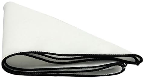 kesurpae Pañuelo de algodón clásico vintage con borde colorido, color liso, para bodas, fiestas, novios, trajes, accesorios, elegante, informal, Para blanco puro, pañuelos de bolsillo, Negro,