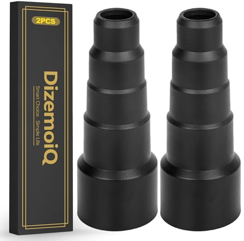 DizemoiQ 2 stycken flexibel dammsugaradapter av gummi för verkstadsdammsugare, elverktyg och sugsystem Ø 23–50 mm som slangreducering och sugadapter för dammsugare