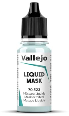 Vallejo Masque Liquide Incolore 18 ml - Protection de Surface pour Peinture - Idéal pour Modélisme et Acrylique - Série