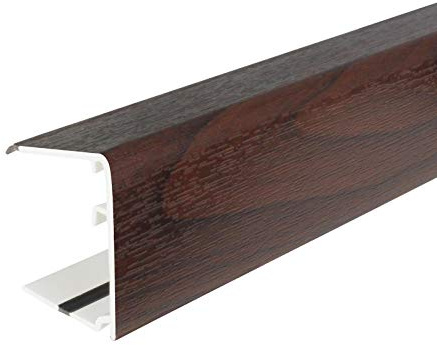 1m Rosewood 35mmn Ultraframe End Closure Polycarbonate Glass Conservatory Sheet Trim