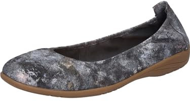 Josef Seibel Damen Klassische Ballerinas Fenja 01,Weite G (Normal),Sommerschuhe,Slipper,Ballerina-Schuhe,flach,anthrazit-Multi,44 EU