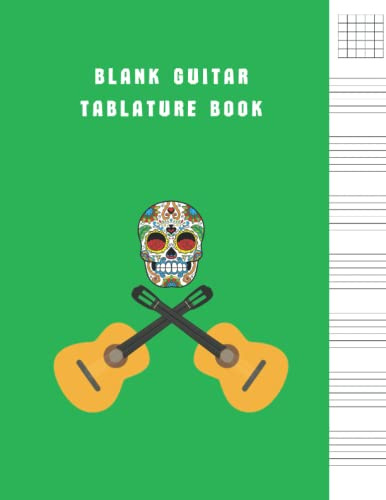 Blank Guitar Tablature Book: Blank Guitar Tab Notebook - Blank Music Sheet Paper for 6 String Guitar Tablature - Writing Paper Book for Guitarist And ... - Guitar Teacher Gift Ideas for Halloween