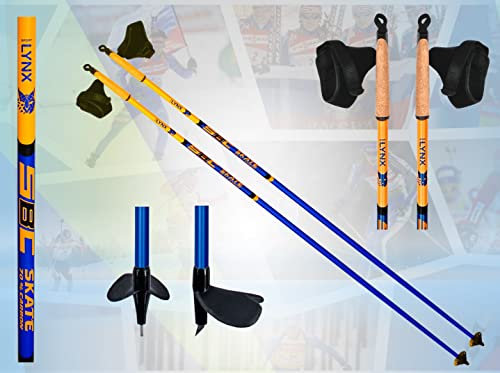 Sportlynx Skating 70% Carbon Langlaufstöcke Skating Stock Skistöcke (150 cm)