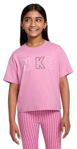 Nike FZ5561-646 Nike Sportswear Essential T-Shirt Girl'S Magic Flamingo Tamaño XL