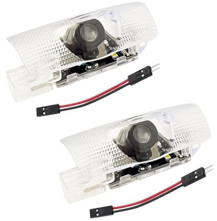 Krewua 2 Piezas Proyector Logo Coche - Luces de Bienvenida LED HD con Efecto Sombra Fantasma 3D - Compatible con LS/ES/IS/LX/RX/GS/GX/RC/UX - Regalo Premium para Amantes del Automóvil