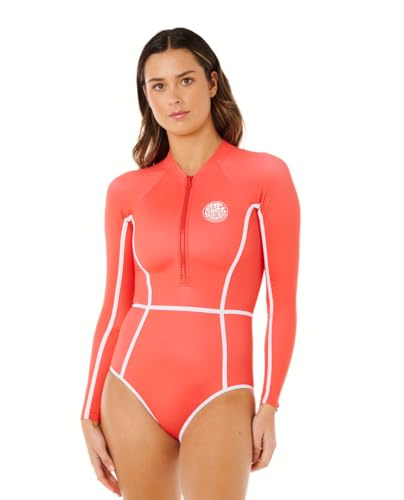 Rip Curl Womens Classic Surf Surfsuit Long Sleeve Rash Vest - Red - M