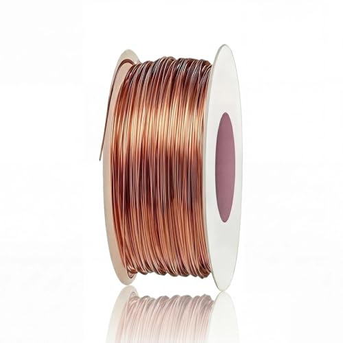 ACHANFLY Fil de Cuivre Pur Diamètre 1mm Longueur 20m Souple Fil de Cuivre Nu pour Electroculture Jardinage Culture Plantes Soudure Artisanat et Expérience