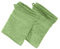 Erwin Müller Waschhandschuh Karlsruhe 2er- Pack 100% Baumwolle grün Größe 15x21 cm - extrem saugstark, leicht, flauschig weich, hautschmeichelnd (weitere Farben)
