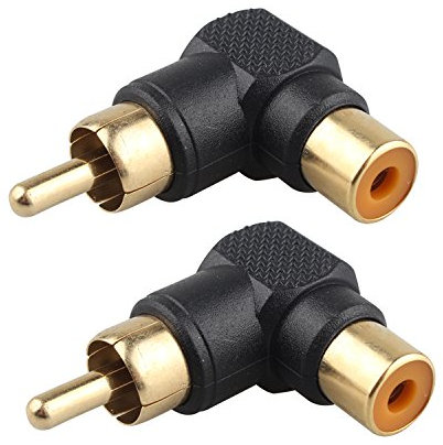 Futheda 2PCS adattatore maschio a femmina ad angolo retto (90 gradi) Compatibile