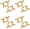 UNICRAFTALE 8 Stk Schmuckverschluss Armband verschlüsse Golden Federringverschlüsse Ketten Verschlüsse GeschlosseneGlatte Schmuck Verschluss Für Die DIY Schmuckherstellung 12.5x4 mm