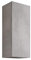 Mama Store Atena Hängeschrank für Einzelbett, wendbar, mit Push-and-Pull-Öffnungssystem, laminiert, Zementgrau L. 30 x T. 22 x H. 71 cm