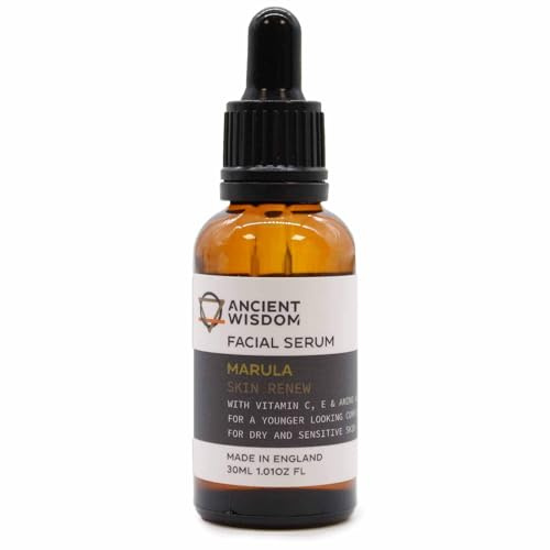 Siero Viso Olio di Marula, Anti-age, Idratante, Nutriente, con Vitamine e Aminoacidi,30 ml
