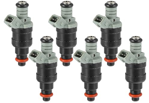 QUARKZMAN 6 Piezas Inyectores De Combustible De Flujo Emparejado Reemplazo De Disco 1 Orificio No.53030778 Para Jeep Wrangler 1997-2002 para Jeep Cherokee 1996-2000 para Jeep Tj 1997-2002