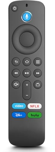 Voice Replacement Remote Control Compatible with Fire TV Stick,TV Cube and Amazon Fire Smart TVs