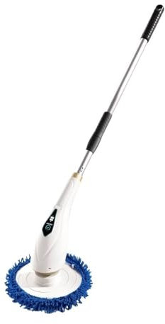 Barredora de piso manual para exteriores con operador a pie Trapeador eléctrico for limpieza de pisos domésticos, vidrio de ventana, máquina de limpieza inalámbrica multifuncional Barredora de escombr