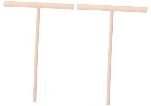 FUNOMOCYA Utensilios De Cocina De Madera Crepe y Panqueques, Esparcidor y Distribuidor De Masa t Para Crepes Finas, 2 Piezas De Madera Seguras Para Uso Sartén y Cocina Doméstica