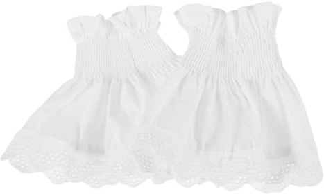 Veemoon 1par Puños De Encaje Manoplas Desmontables Elegantes Para Mujer Accesorios De Muñeca Para Trajes De Fiesta y Vestidos Formales