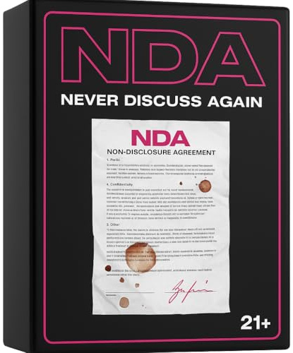 NDA Card Game for Adults – Sign It, Play It, Keep It Secret – Hilarious Party Game for Game Night, College, 21st Birthdays & Bachelorette Parties with Outrageous Dares