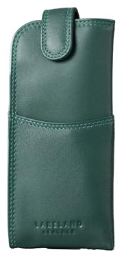 Lakeland Leather Real Leather Glasses Case (Forest Green)