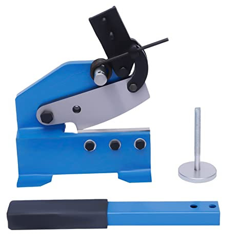 Hand Lever Shear,5Inch Manual Metal Shear Cutter Metal Steel Sheet Cutting Shears Snips with Steel Frame,Metal Plate Shears Suitable for Cut Sheet Steel, Flat Steels, and Round Steels