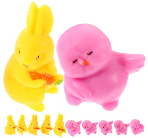 ERINGOGO Lot de 12 Gobelets à Bascule en Plastique Colorés Jouets Animaux pour Fêtes de Pâques Présent Garçon et Filles Jeu Décoratif Amusant Design Cartoon Aléatoire Couleur Aléatoire