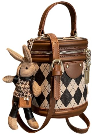 Bucket Bag För Kvinnor – Veganskt Läderskal, crossbodys Axelrem | Multifunktionell Cinch Pack | Kapacitet Lagring, Daglig Nödvändig Bärare, För City Travel Shopping Mall Utflyktsession