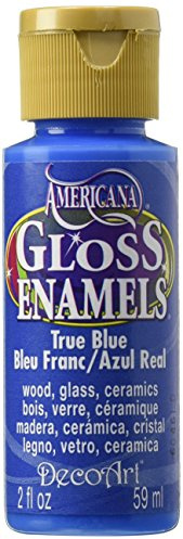 DecoArt DAG36-30 Americana Gloss Enamel Paint, 2-Ounce, True Blue