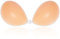 Niidor Adhesive Bra Strapless Sticky Invisible Push Up Silicone Bra Nipple Covers for Backless Dress Orange