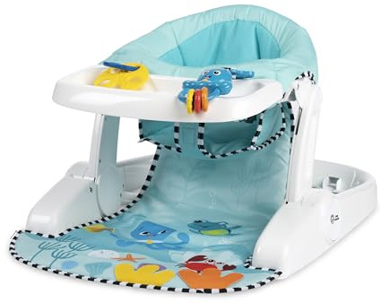 Baby Einstein, Sea of Support 2-in-1 Sit-Up Bodensitz, mit abnehmbarem Tablett und Spielzeug