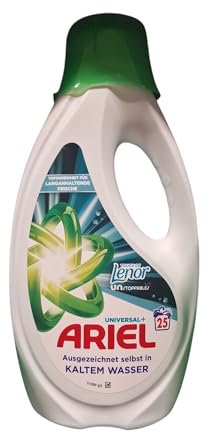 Ariel Universal+ Flüssigwaschmittel mit Lenor Unstoppables, 25 Waschladungen, 1125 ml