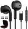 Wired Headphones USB C for Apple iPhone 16 15 Pro Max,Type C Earphones EarBuds With Mic & Remote Control for Samsung S25 S24 Ultra A56 Noise Cancelling HiFi Stereo USBC Headset for iPad 10 11 Black