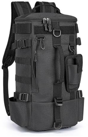 Generisch Angelrucksack,Angelzubehör Rucksack Mit Rutenhalter - Wasserdichter Tagesrucksack Mit Köderfach Für Camping Wochenende Kajaktouren Jagd Und Wanderungen
