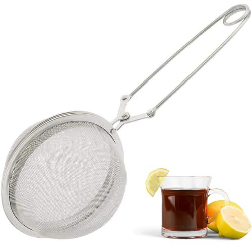 Westmark Filtro per tè a pinza, Teatime, ø 7,5 cm, Lunghezza 18,2 cm, Acciaio inox, 15352270