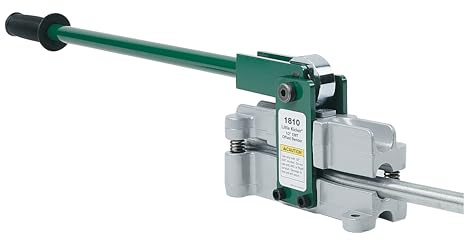 Greenlee 1810 Little Kicker Offset Hand Bender for 1/2 EMT Conduit, Silver/Green