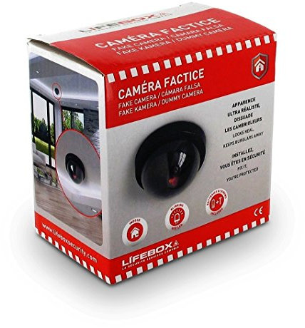 Caméra de Surveillance factice dôme compacte avec LED Clignotante