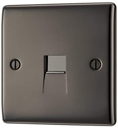 BG Nexus Metal NBNBTM1 - Black Nickel 1 Gang BT Telephone Master Socket Outlet