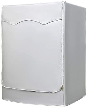 AKEfit Cubierta Lavadora para lavadoras con aberturas delanteras impermeable, color plateado, talla ancha: 60 x 64 x 85 cm